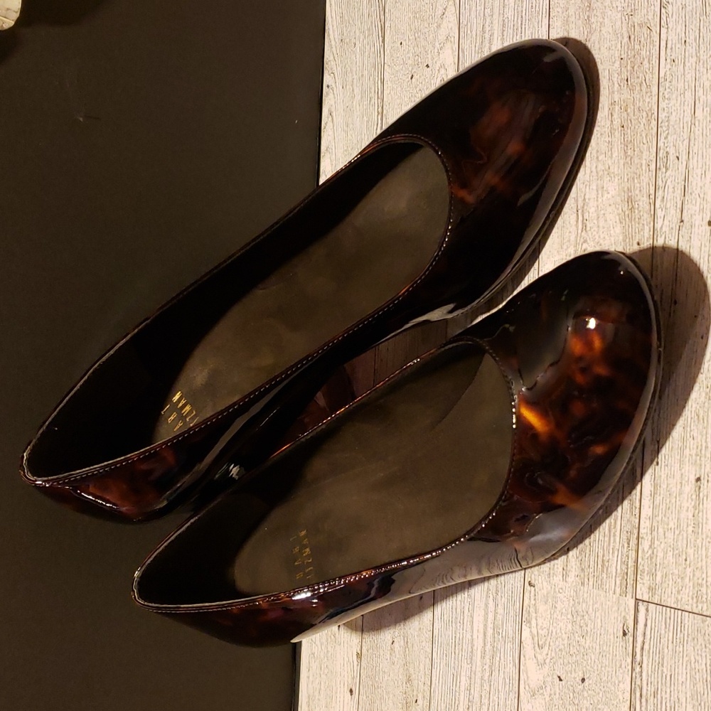 Stuart Weitzman Tortoise Wedge Heels